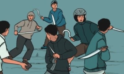 Illustrasi tawuran [suara]