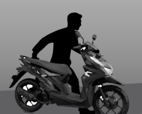 Ilustrasi bawa kabur motor [kaltengtoday]