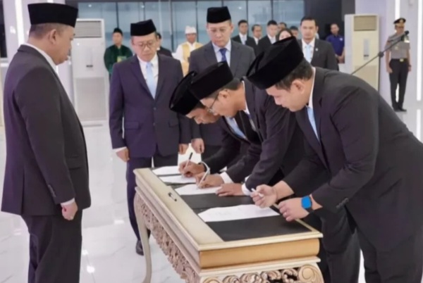 Pelantikan pejabat ATR BPN di Jakarta, Kamis (29/10/2026) [suarasurabaya]