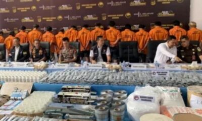 Polisi bongkar 2 pabrik obat ilegal di Kecamatan Kartasura dan Gatak, Kabupaten Sukoharjo, Jawa Tengah [tirto]
